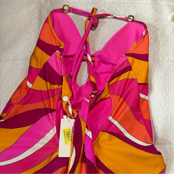 NWT TRINA TURK VIVID VISTA LAYERED HIGH LEG MALLIOT - Picture 10 of 12